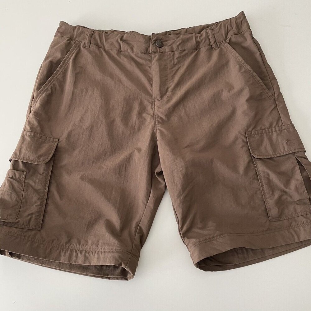 REI Shorts Girls XL (18) Lightweight Cargo Brown Nylon Outdoors Hiking Camping